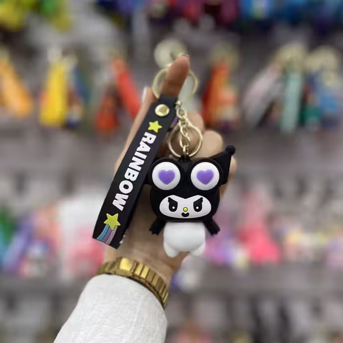 جاکلیدی سیلیکونی چشم قلمبه کرومی