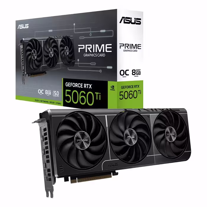 کارت گرافیک ایسوس سری Prime مدل RTX 5060 Ti OC با حافظه 8 گیگابایت