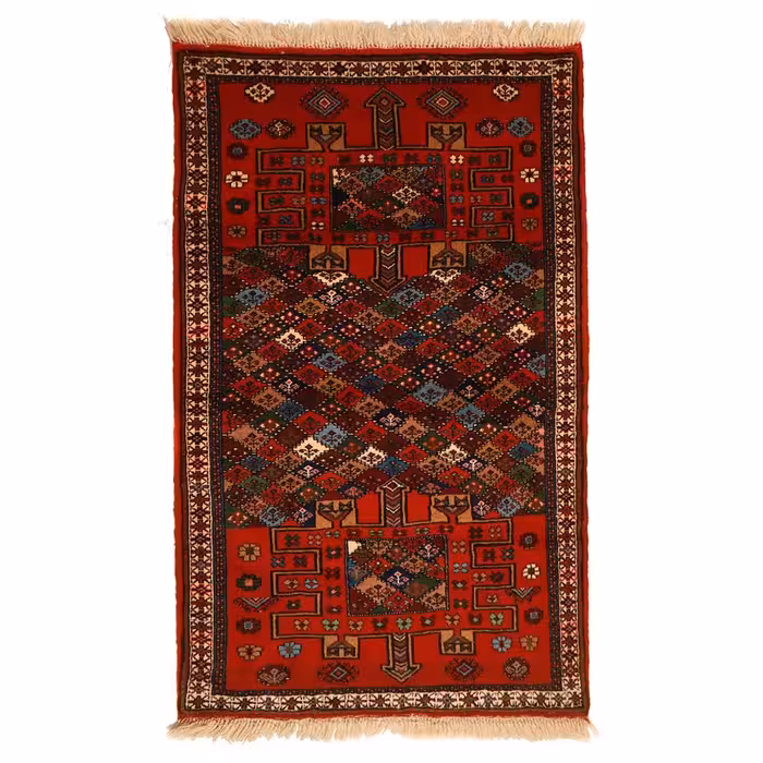 فرش دستباف دو متری طرح هزار گل خراسان