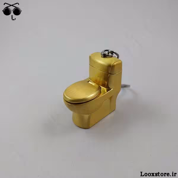 فندک طرح توالت فرنگی طلایی!!