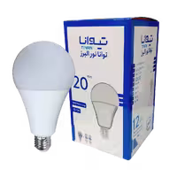 لامپ تیوانا مدل حبابی 20 وات