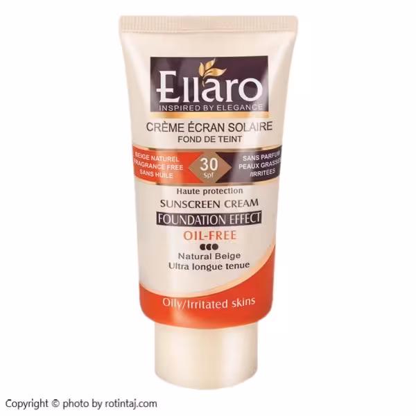 ضدآفتاب بژ طبیعی SPF30 فاقدچربی کرم پودری الارو