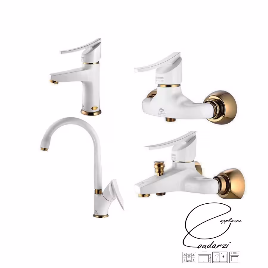 ست شیرآلات درخشان مدل واگنر (لوکس) وایت