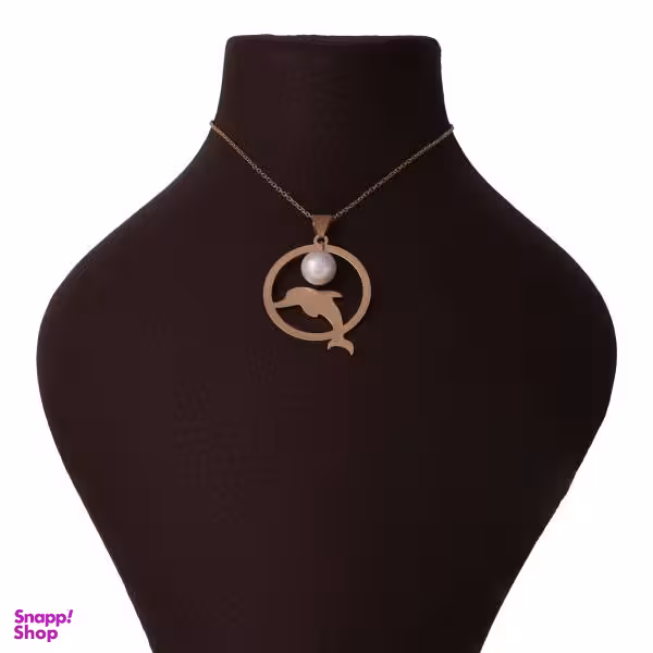 گردنبند طلا 18 عیار زنانه سانا گالری طرح دلفین کد 1169D9093