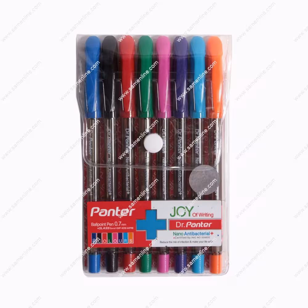 خودکار دکتر پنتر سر باریک بسته 8 رنگ