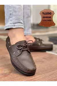 کفش روزمره مردانه  کلاسیک کژوال  چرم طبیعی با ضمانت میلر – 4024