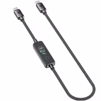 کابل شارژ دوسر تایپ سی هوشمند 1.2 متری پاورولوژی مدل Powerology PCABCM0121BK