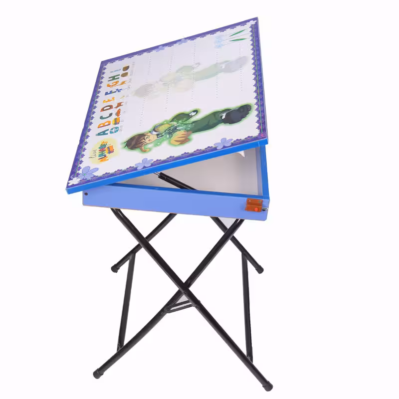 میز تحریر پایه بلند باکسدار طرح بن تن (وایت بردی،تاشو،تنظیم شونده ارتفاع)