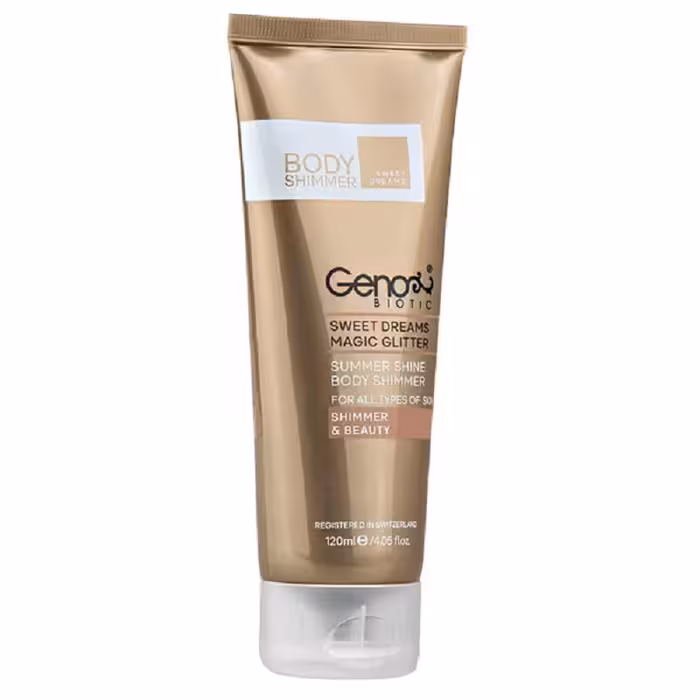 کرم براق کننده بدن ژنوبایوتیک دارای اکلیل های طلایی 120 میل