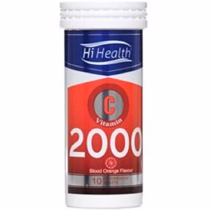 قرص جوشان ویتامین C 2000‌ های هلث 10عدد | Hi Health Vitamin C 2000 Mg Effervescent Tablets
