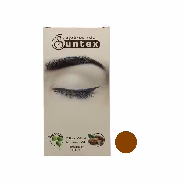 کیت رنگ ابرو سانتکس شماره C7-E8.3 حجم 30 میلی لیتر رنگ بلوند طلایی روشن