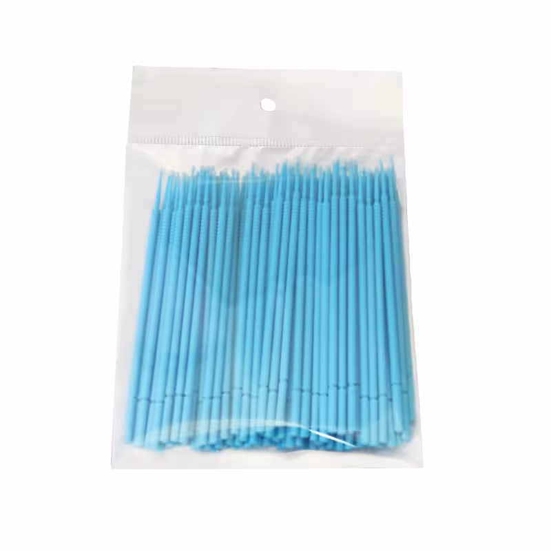 قلم میکروبراش ناخن و مژه مدل 5 بسته 100 عددی