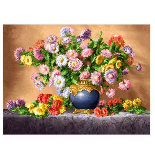 طرح گل وگلدان کد 25103