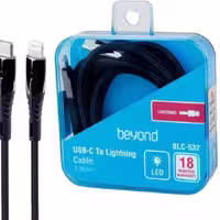 کابل شارژ بیاند مدل BLC-532 لایتنینگ به تایپ سی طول 2 متر با شارژ سریع و انتقال داده