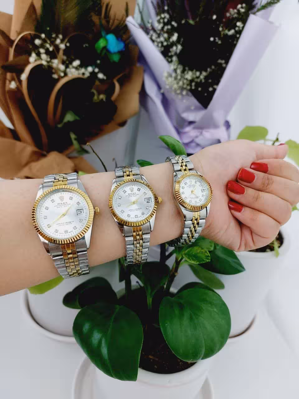 ست ساعت رولکس زنانه و مردانه دیت جاست