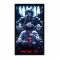تابلو دکوراتیو گیمینگ طرح انیمه ابعاد 35x65 سانتی‌متر