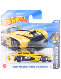 ماشین دکوری مدل Aston Martin DB4GT High-Speed Edition Yellow برند Hot Wheels