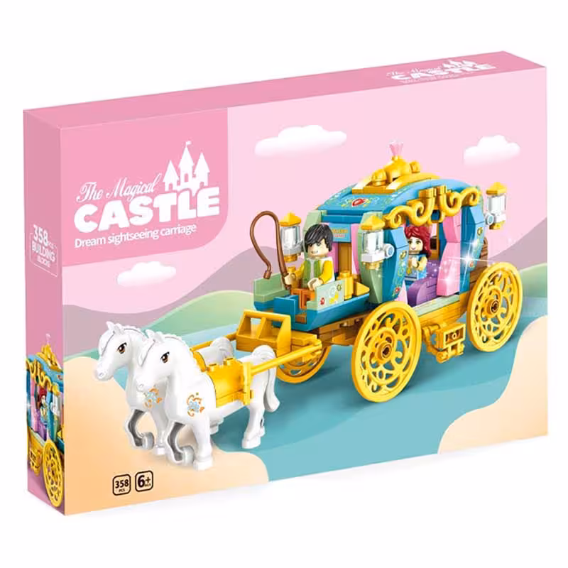 لگو دخترانه طرح کالسکه برند JDLT کد 9590