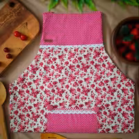 پیشبند مدل گارسونی سرخ آبی 