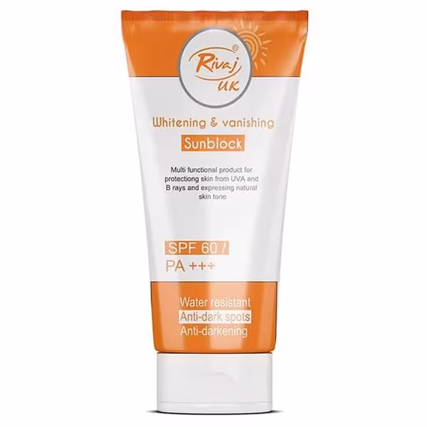 ضد آفتاب سفید کننده و ناپدید کننده لک های تیره ریواج انگلستان SPF60     50ml