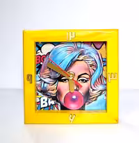 ساعت رومیزی چوبی 15*15