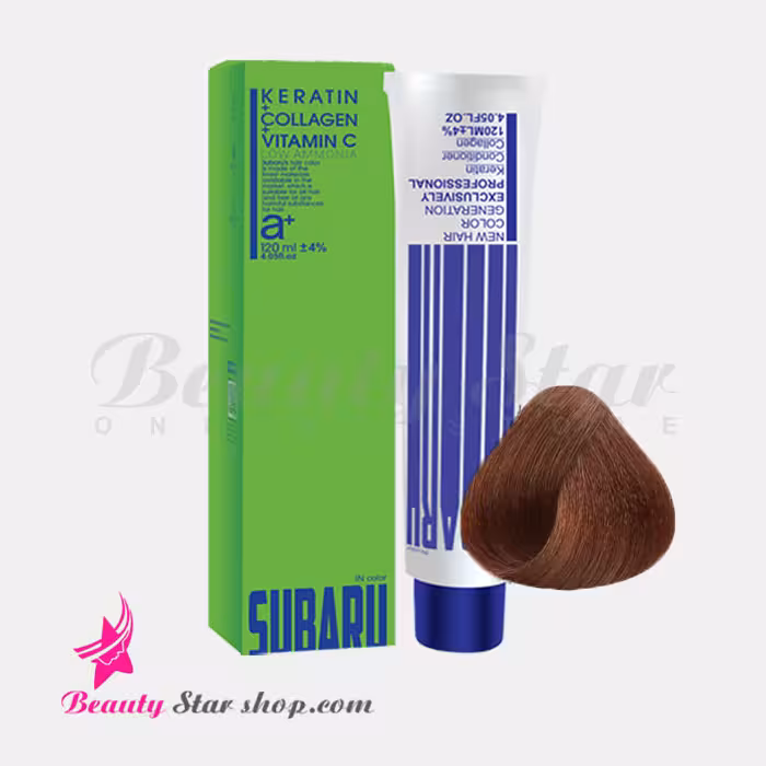 رنگ مو قهوه ای نسکافه ای تیره سوبارو شماره 6.7 حجم 120 میلی لیتر