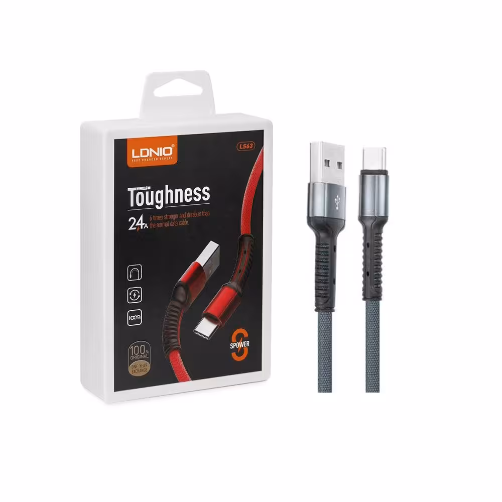 کابل تبدیل USB به USB-C الدینیو مدل LS63 طول 1 متر