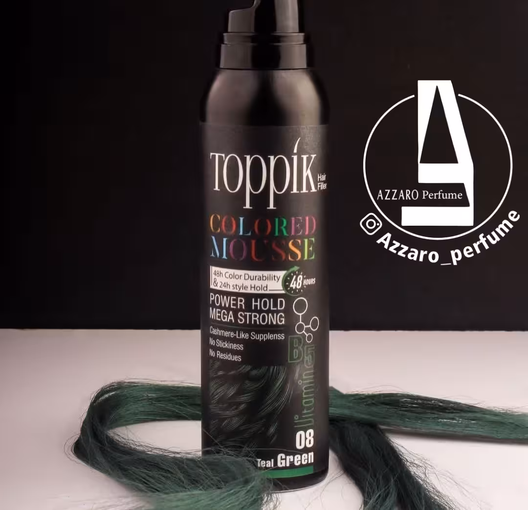 موس مو تاپیک مدل 08 رنگ سبز کله غازی حجم 125 میل