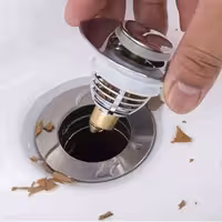 درپوش و صافی فشاری روشویی