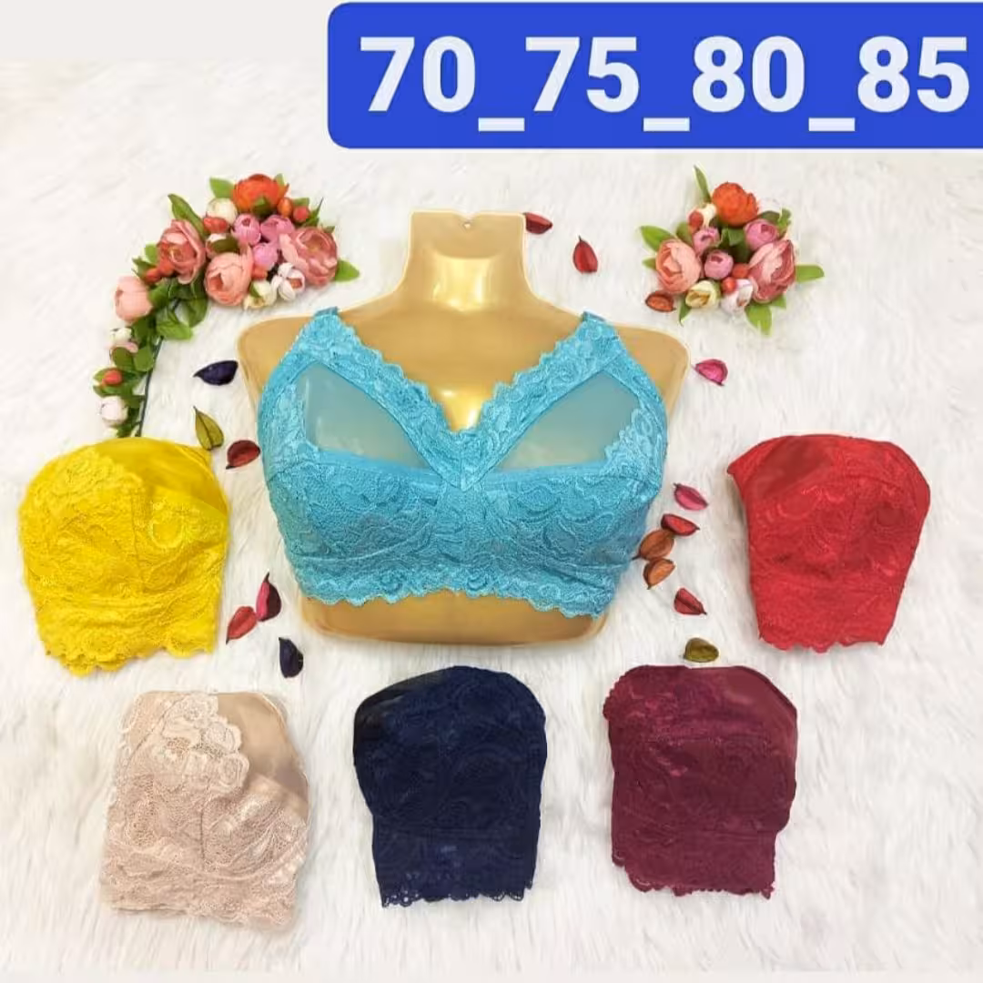 سوتین دانتل بدون فنر