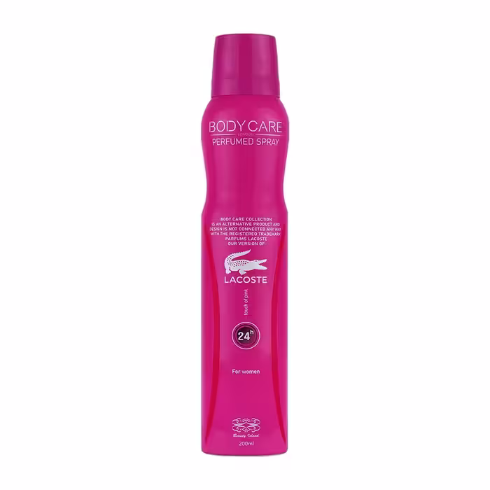 اسپری بدن زنانه لاگوست بادی کر  200میلی لیتر | Body Care Lacoste Touch Of Pink Perfumed Spray For Women