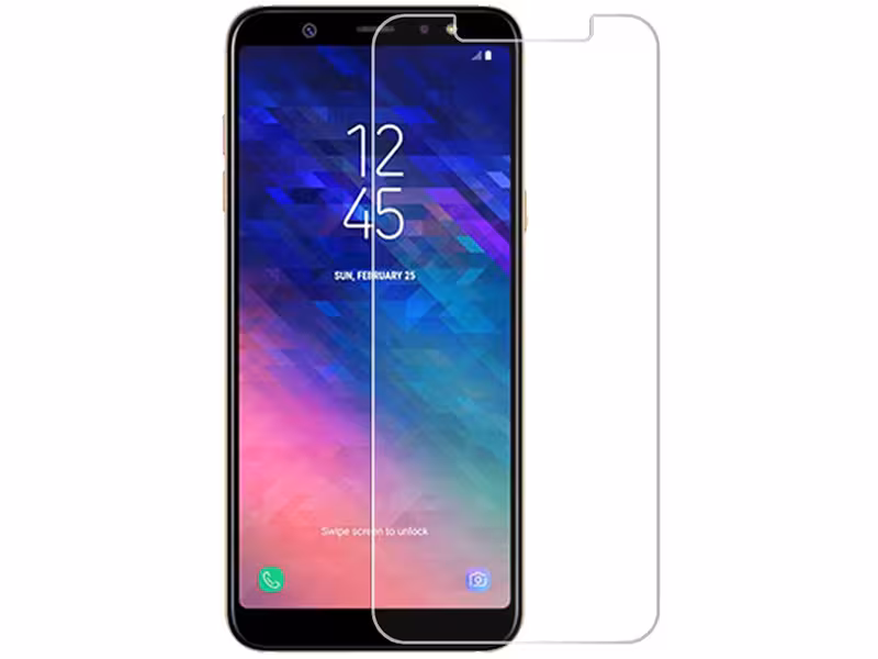 محافظ صفحه نمايش شيشه ای مدل Tempered مناسب برای گوشی موبايل سامسونگ Galaxy A6 Plus 2018