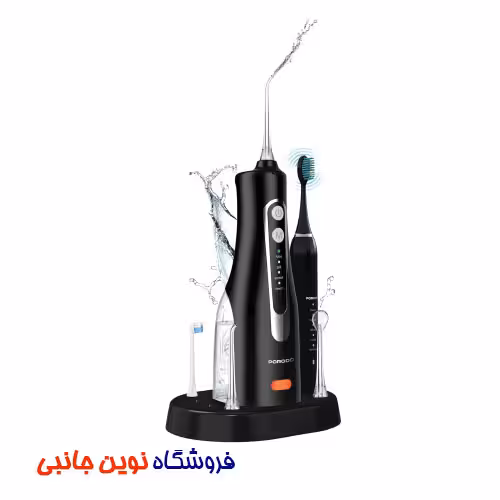 ست مسواک شارژی و واترجت پرودو مدل ORAL CARE DUO ا Porodo PDLSTC2254 Lifestyle Ultimate Oral Care Duo Electric Toothbrush & Water Flosser Combo (تک / عمده)
