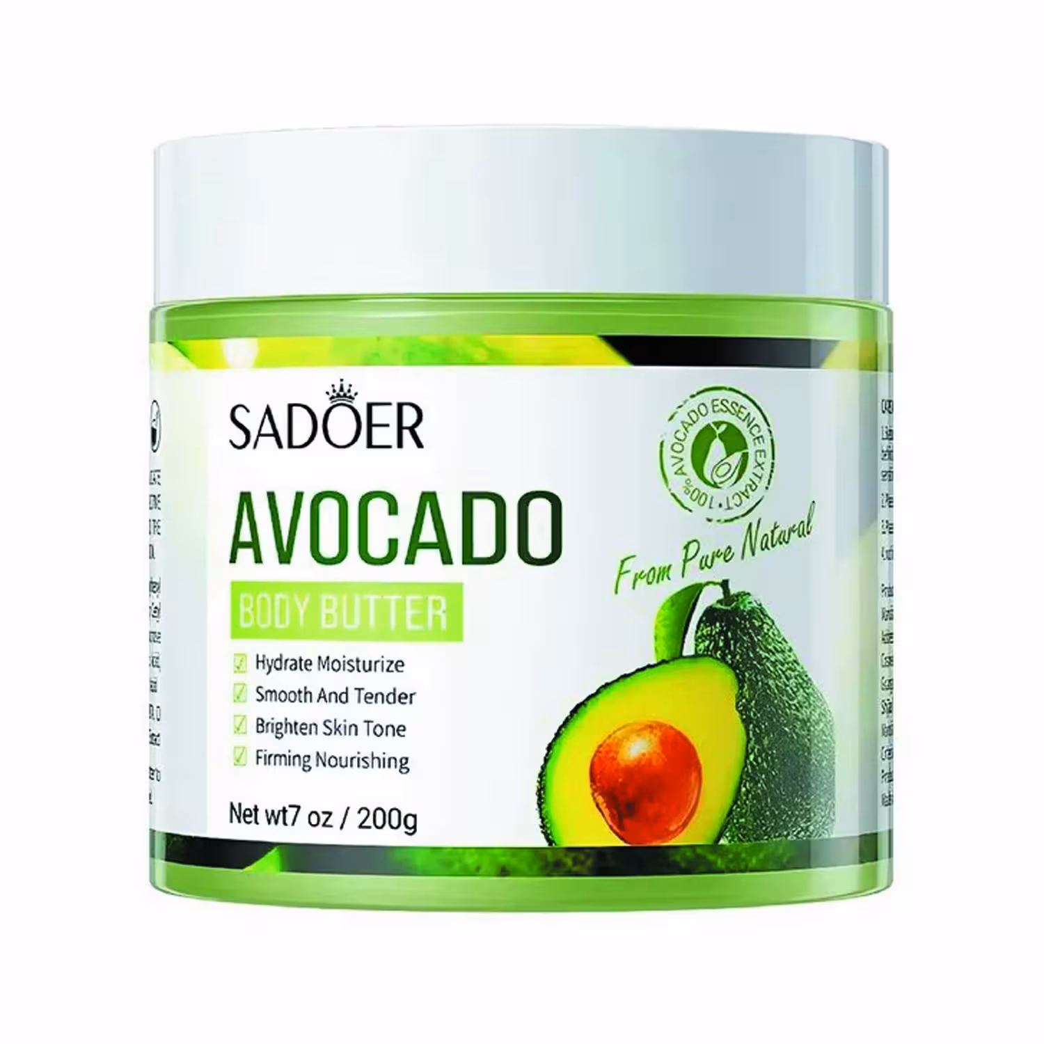 کره بدن سادور مدل آووکادو 200 گرم | Avocado Body Butter Sadoer