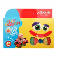 خمیر بازی آریا 10 رنگ مقوایی