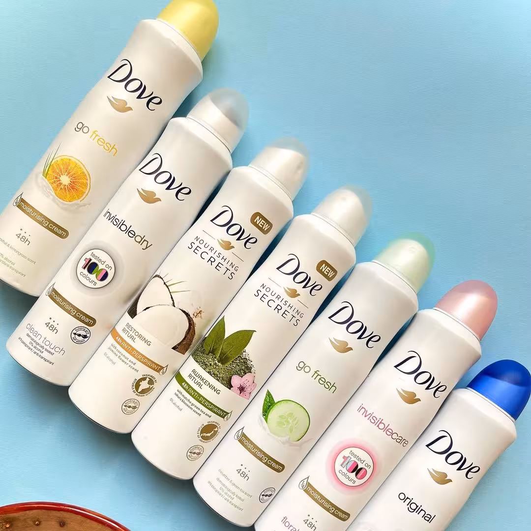 اسپری زیر بغل داو ساخت هند 250 میل ( رایحه به صورت رندوم) 12 تایی