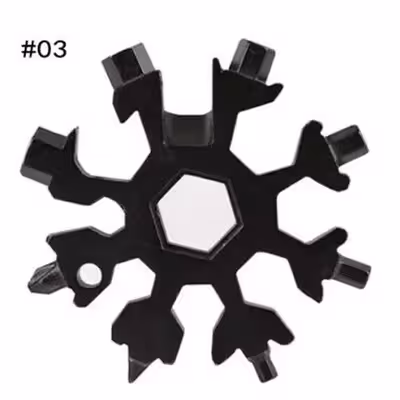 ابزار چندکاره هارمن مدل SNOW FLAKE BLACK 18 IN 1