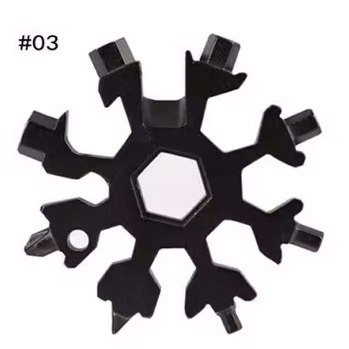 ابزار چندکاره هارمن مدل SNOW FLAKE BLACK 18 IN 1