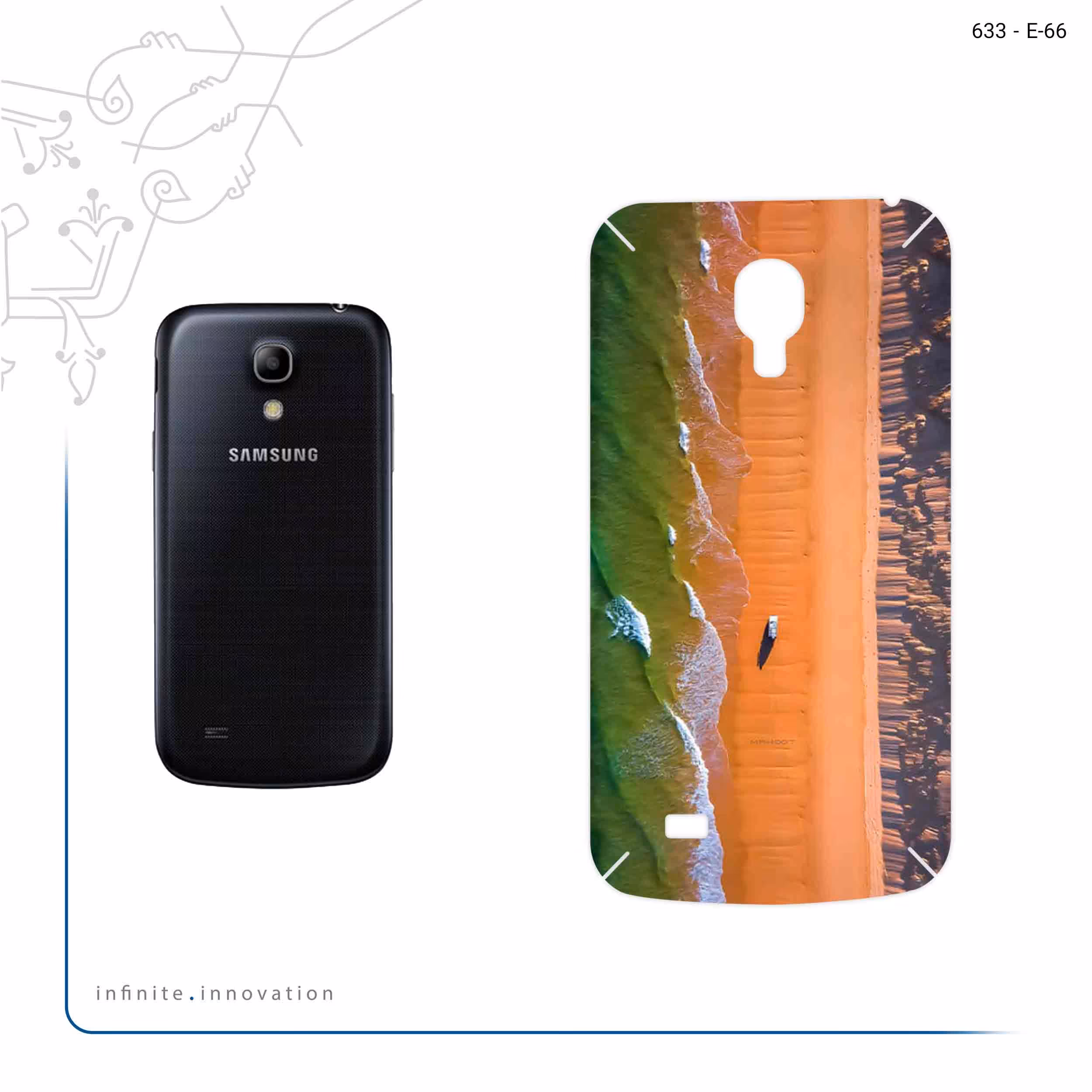 برچسب پوششی ماهوت مدل Beach and Green Sea مناسب برای گوشی موبایل سامسونگ Galaxy S4 mini