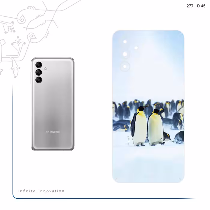 برچسب پوششی ماهوت مدل Penguin مناسب برای گوشی موبایل سامسونگ Galaxy A04s