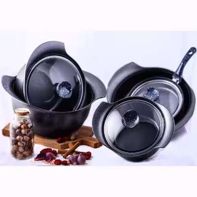 سرویس پخت و پز 10 پارچه دلفینو مدل دوروگرانیت