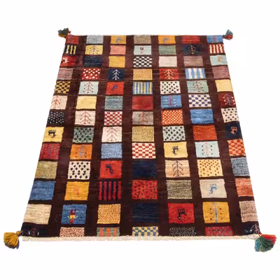 گبه دستباف ذرع و نیم سی پرشیا کد 122133