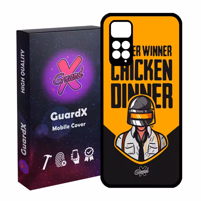 کاور گارد ایکس طرح Pubg مدل Glass10182 مناسب برای گوشی موبایل شیائومی Redmi Note 11S/ Note 11 4G