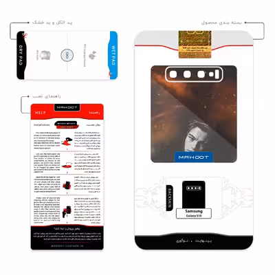 برچسب پوششی ماهوت مدل Leonardo Dicaprio مناسب برای گوشی موبایل سامسونگ Galaxy S10