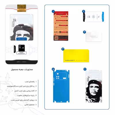 برچسب پوششی ماهوت مدل Che-Guevara-FullSkin مناسب برای گوشی موبایل شیائومی Poco M4 Pro 4G