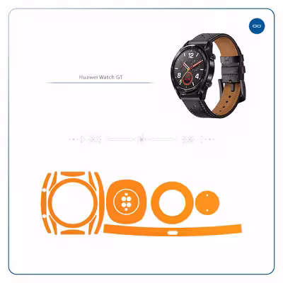 برچسب ماهوت طرح Matte-Orange مناسب برای ساعت هوشمند هوآوی Watch GT