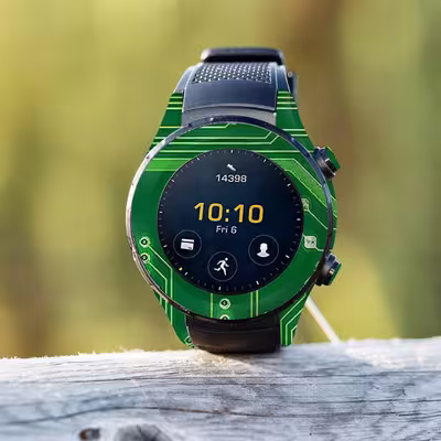 برچسب ماهوت طرح Green-Printed-Circuit-Board مناسب برای ساعت هوشمند هوآوی Watch 2