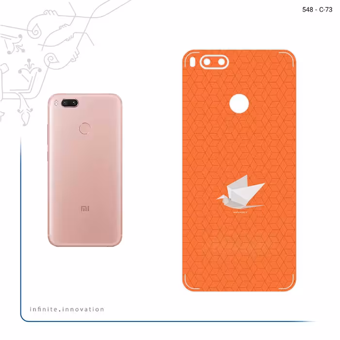 برچسب پوششی ماهوت مدل Minimalist origami bird مناسب برای گوشی موبایل شیائومی Mi 5X