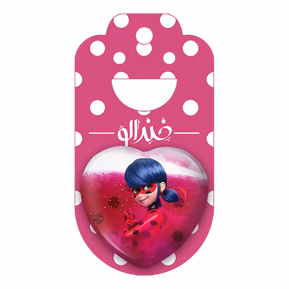 پیکسل خندالو طرح دختر کفشدوزکی مدل قلبی کد 3531