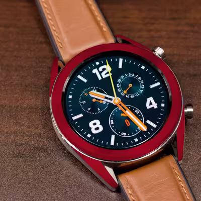 برچسب ماهوت طرح Matte-Warm-Red مناسب برای ساعت هوشمند هوآوی Watch GT